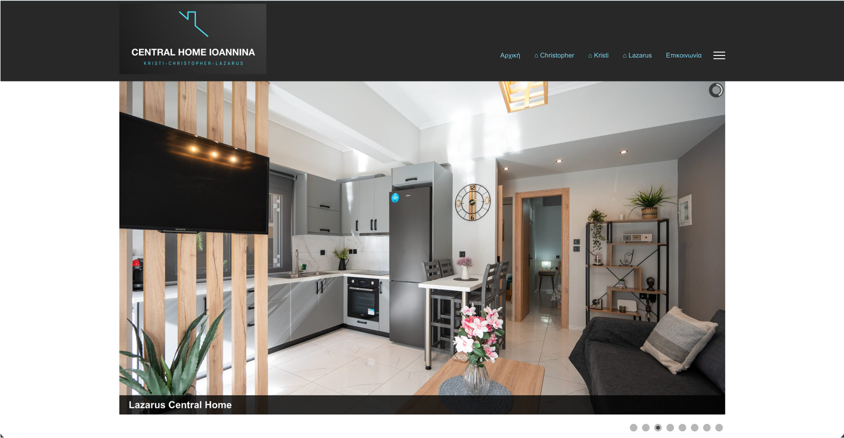 Central Home Ioannina website screenshot